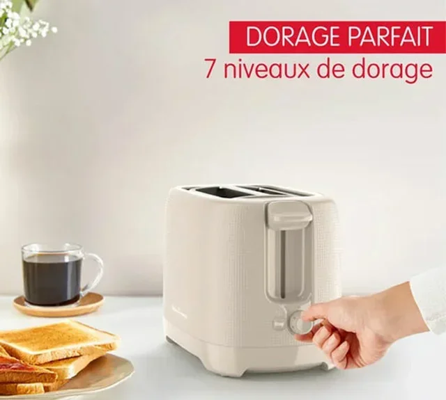 MOULINEX Morning LT2M0B10 Toaster 2 Slices Warm Gray