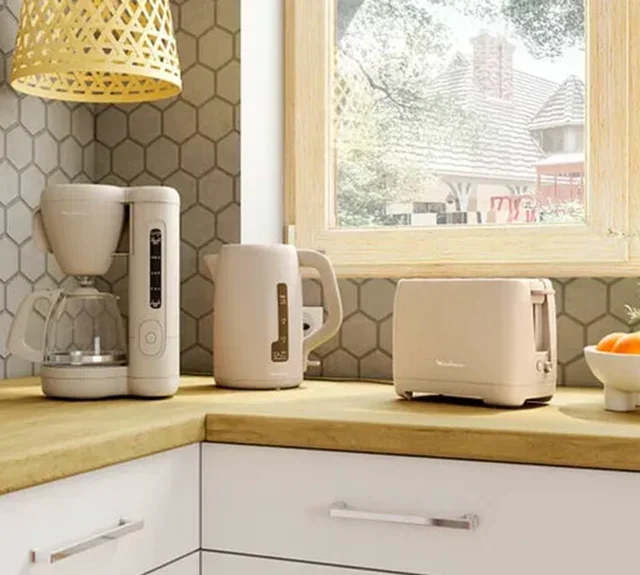 MOULINEX Morning LT2M0B10 Toaster 2 Slices Warm Gray