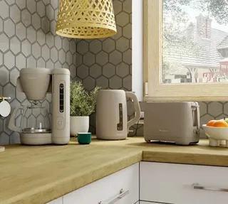 MOULINEX Morning LT2M0B10 Toaster 2 Slices Warm Gray