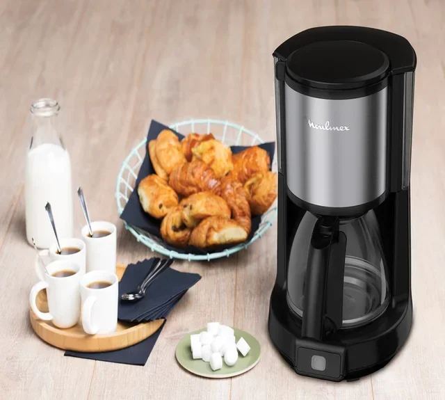 Moulinex Subito Select FG370811 Stainless Steel Electric Coffee Maker + Free Gifts