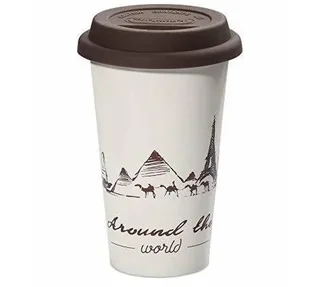 Bögrék – DELONGHI – Kerámia bögre dupla fallal, 30 cl – „A világutazó”