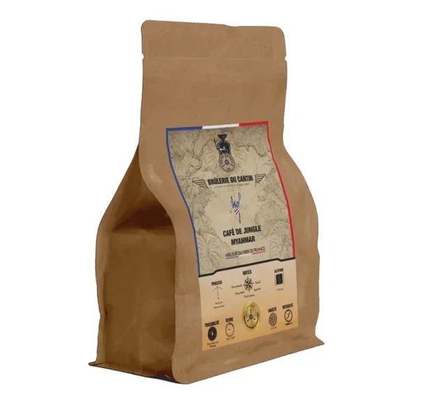 250 g - Chicchi di caffè - Myanmar Ywangan Manussiha 100% Arabica - BRÛLERIE DU CANTIN