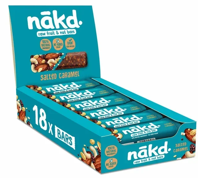 Box Caramello Salato Crudo - 18 x 35 g - NAKD