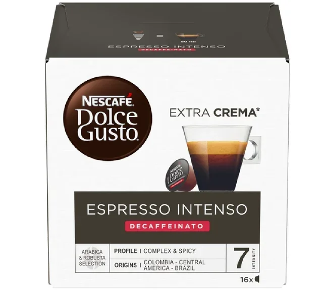 Nescafé DOLCE GUSTO Espresso Intenso Koffeinmentes - 16 kapszula