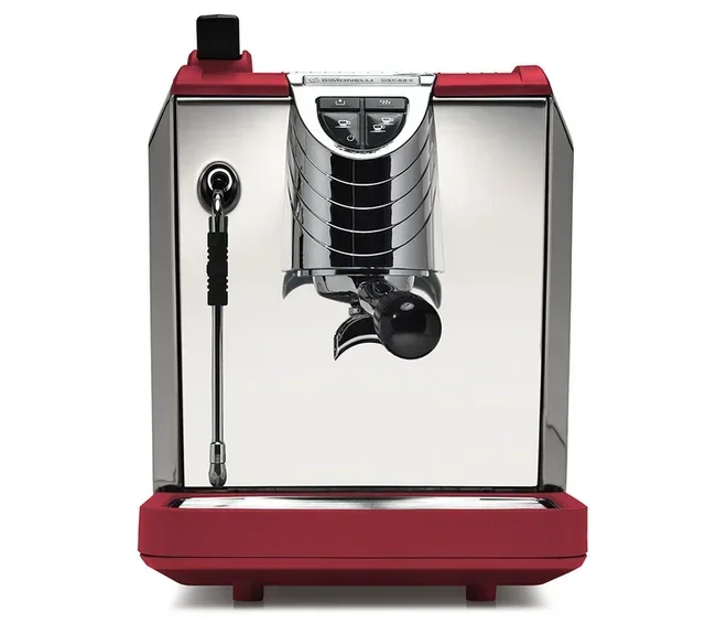 Espresso Machine NUOVA SIMONELLI Oscar II Red with OPV and Cool Touch Steam Wand for Direct Water Line