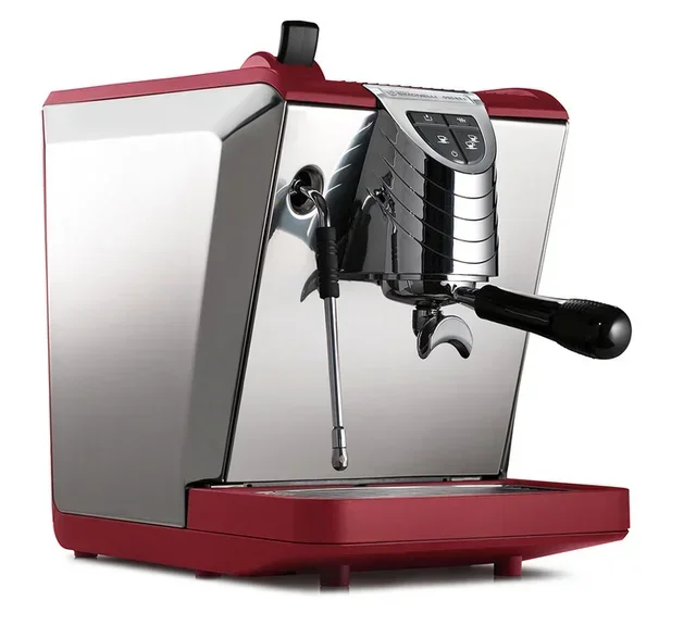Espresso Machine NUOVA SIMONELLI Oscar II Red with OPV and Cool Touch Steam Wand for Direct Water Line