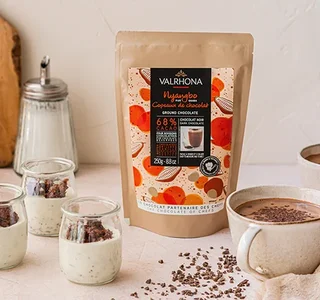 Nyangbo 68% Cocoa Hot Chocolate Shavings - Bulk 250g - VALRHONA