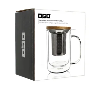 Teiera Infusore OGO Living 35cl Vetro Doppia Parete