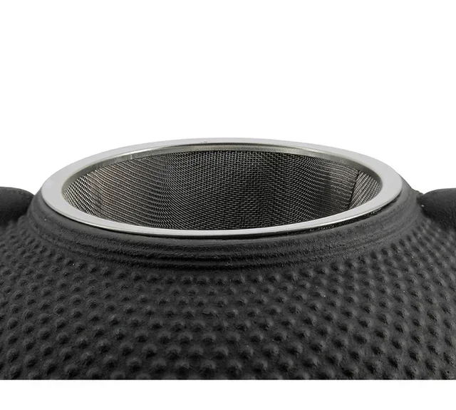 Чайник OGO Living Osaka от чугун, 1,5 л, черен + подарък