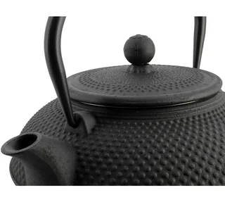 Чайник OGO Living Osaka от чугун, 1,5 л, черен + подарък