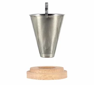 OGO Living Sven Tea Infuser - Stainless Steel with Wooden Lid