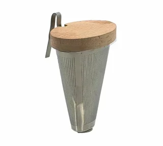 OGO Living Sven Tea Infuser - Stainless Steel with Wooden Lid