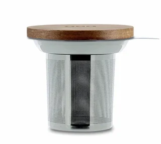 OGO Living Tea Infuser - Stainless Steel with Acacia Wood Lid