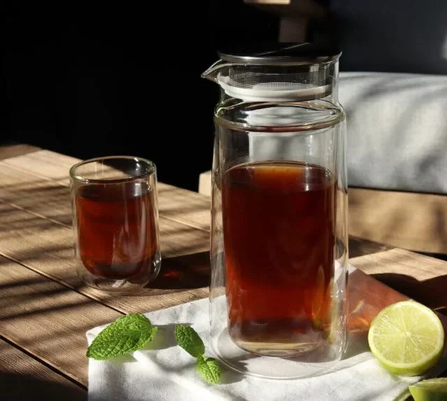 Καραφάκι OGO Living Viktor διπλού τοιχώματος με καπάκι εμφιανιστήριο 650ml