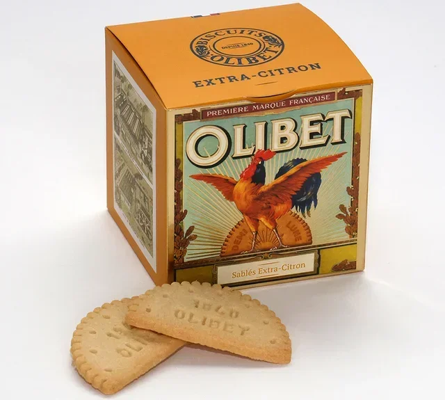 Limunasti kratki kolači – кутија са 24 комада у облику полумесеца (140 г) – OLIBET.