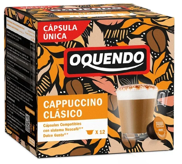 Oquendo Cappuccino Classique kapszula, 12 db, Nescafé* Dolce Gusto* kompatibilis
