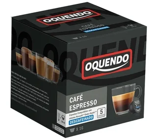 OQUENDO 16 Decaf Espresso Capsules – Dolce Gusto* Compatible
