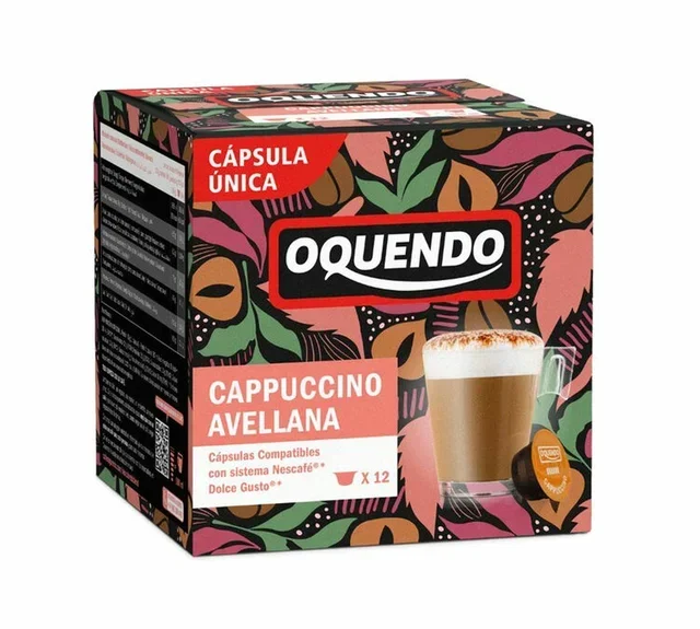 OQUENDO Cappuccino Mogyoró – 12 db Nescafé* Dolce Gusto* kompatibilis kapszula