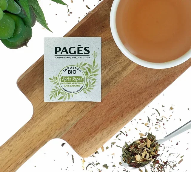 PAGÈS Luomuateriajälkeinen Yrttitee - 24 pussia