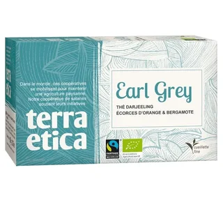 Schwarzer Tee Earl Grey, Bio und Fair Trade – 20 Teebeutel – Terra Etica