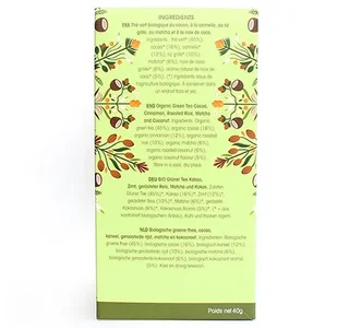 Bio &amp; Fairtrade Zöld tea Matcha Kakó - 20 filter - FAIRTRADE - ENGLISH TEA SHOP