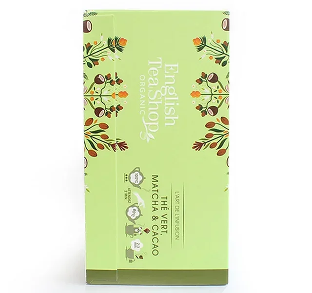 Bio &amp; Fairtrade Zöld tea Matcha Kakó - 20 filter - FAIRTRADE - ENGLISH TEA SHOP