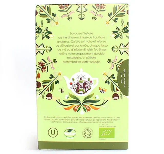 Bio &amp; Fairtrade Zöld tea Matcha Kakó - 20 filter - FAIRTRADE - ENGLISH TEA SHOP