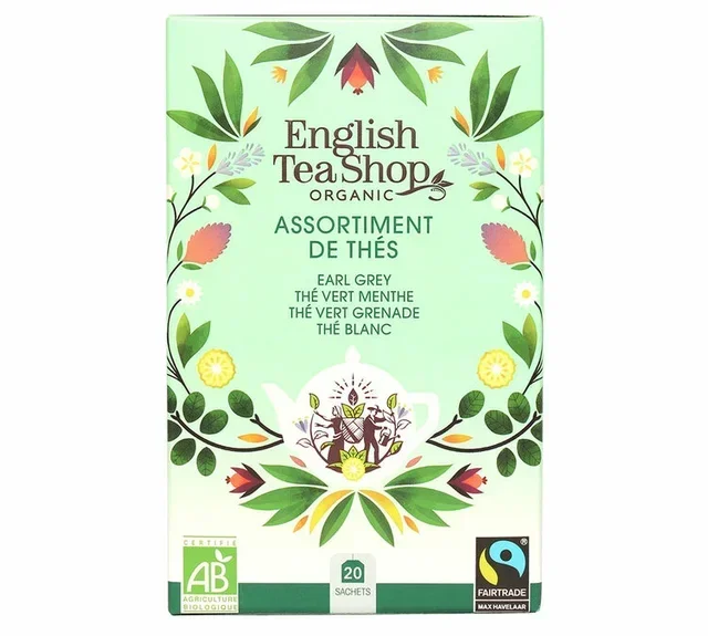 Selección de Tés Orgánicos y Fairtrade - 4x5 variedades en bolsitas - ENGLISH TEA SHOP