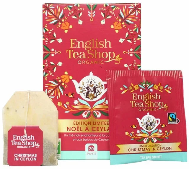 Tè Nero Natale a Ceylon Bio &amp; Equo - 20 bustine - FAIRTRADE - ENGLISH TEA SHOP