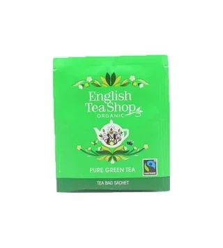 ENGLISH TEA SHOP - Ekologiška ir sąžiningos prekybos Žalioji arbata - 100 pakelių