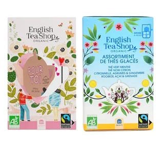 Collezione Biologica ed Equosolidale Tè e Tè Freddo Duo - 2 x 20 bustine - FAIRTRADE - ENGLISH TEA SHOP