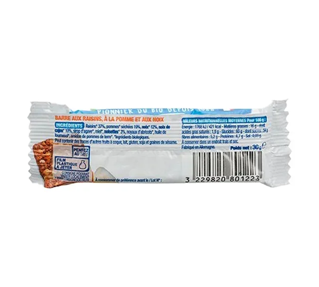 Organic Apple &amp; Nut Cereal Bars - 30 x 25g - BJORG