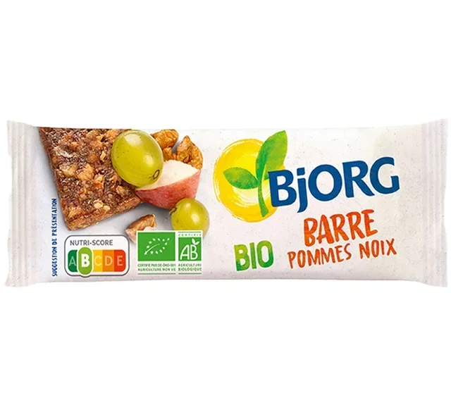Organic Apple &amp; Nut Cereal Bars - 30 x 25g - BJORG