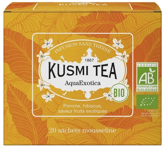 Organic AquaExotica Infusion - 20 tea bags - KUSMI TEA