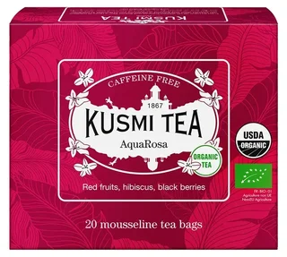 Organic AquaRosa Infusion - 20 Tea Bags - KUSMI TEA