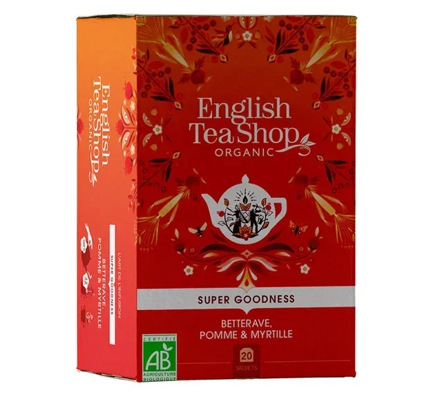 Organic Beetroot, Apple, and Blueberry Infusion - 20 sachets - ENGLISH TEA SHOP
