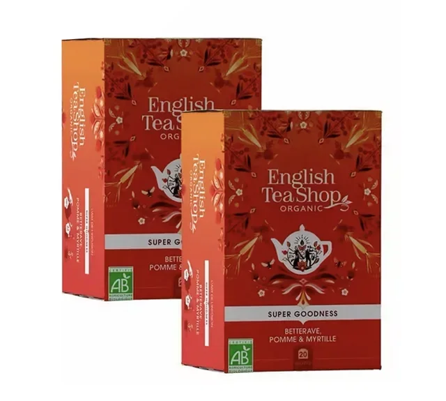 Organic Beetroot Apple Blueberry Infusion Pack - 2 x 20 sachets - ENGLISH TEA SHOP