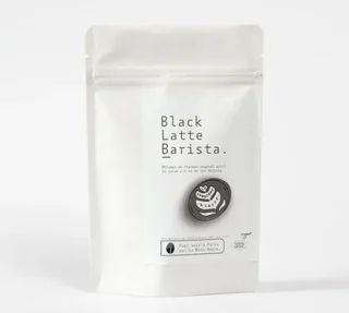 Черен лате, приготвен от бариста, био продукт – опаковка 100 г – LA FABRIQUE À LATTE.
