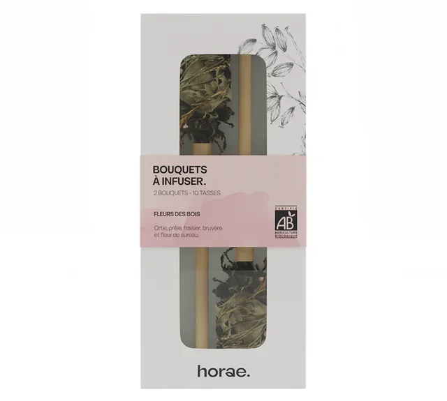 Tè Floreale Biologico Fiori di Bosco - 2 Mazzi (10 Tazze) - HORAE