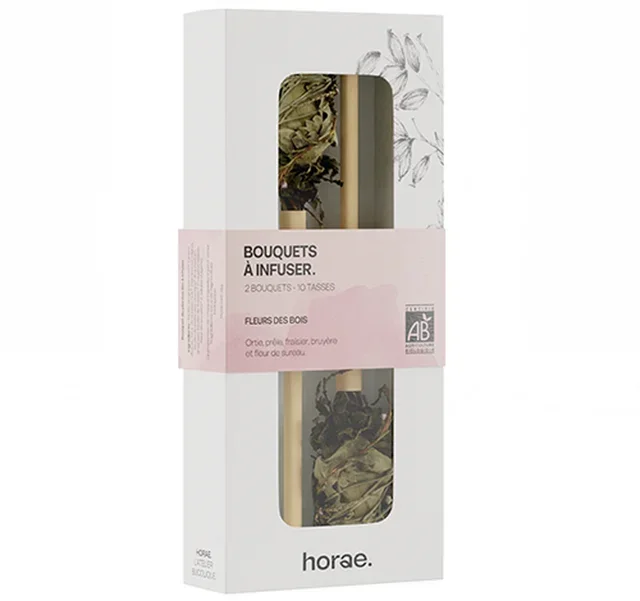 Tè Floreale Biologico Fiori di Bosco - 2 Mazzi (10 Tazze) - HORAE