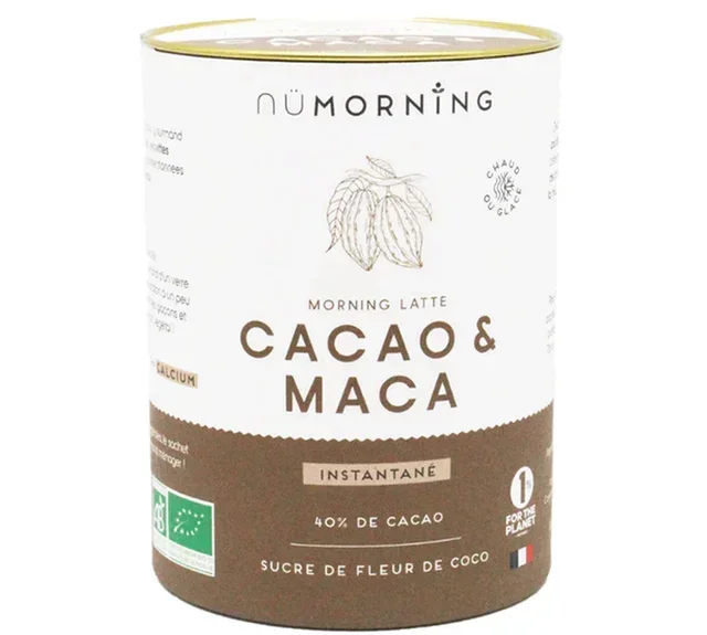 Caja de Latte Matutino de Cacao y Maca Bio - A Granel 125 g - NÜMORNING