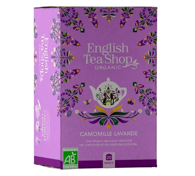 Organic Chamomile Lavender Tea - 20 Bags - ENGLISH TEA SHOP