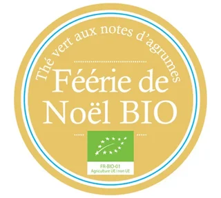 Био зелен чай „Коледна феерия“ – 100 г насипен – COMPTOIR FRANÇAIS DU THÉ