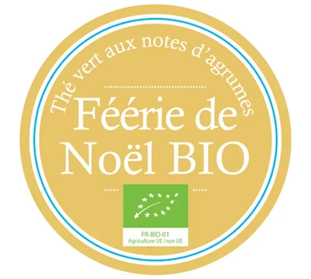 Био зелен чай „Коледна феерия“ – 100 г насипен – COMPTOIR FRANÇAIS DU THÉ