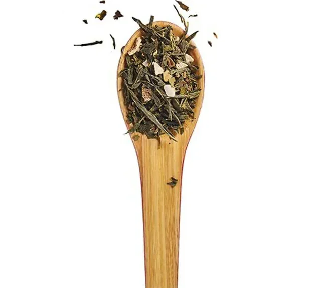 Био зелен чай „Коледна феерия“ – 100 г насипен – COMPTOIR FRANÇAIS DU THÉ