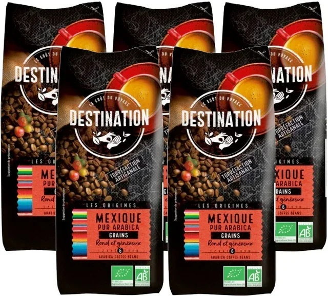 Caffè in grani bio 100% Arabica Messico Chiapas - 5x1kg - Destination