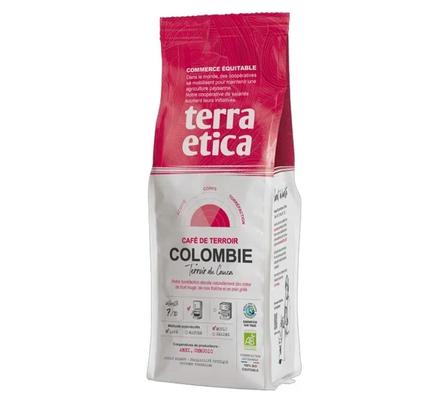 Organic Colombia Ground Coffee 250g - TERRA ETICA