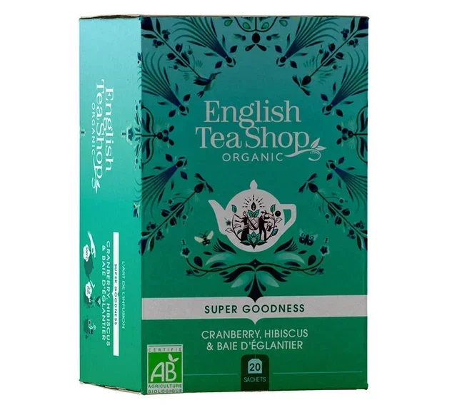 Organic Cranberry, Hibiscus, and Rosehip Infusion - 20 sachets - ENGLISH TEA SHOP