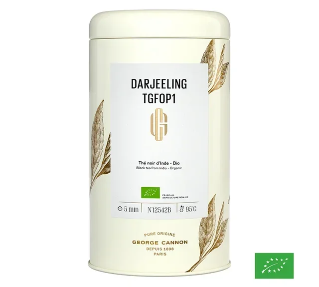 Tè Nero Bio Darjeeling TGFOP1 - Sfuso 100g Barattolo - GEORGE CANNON