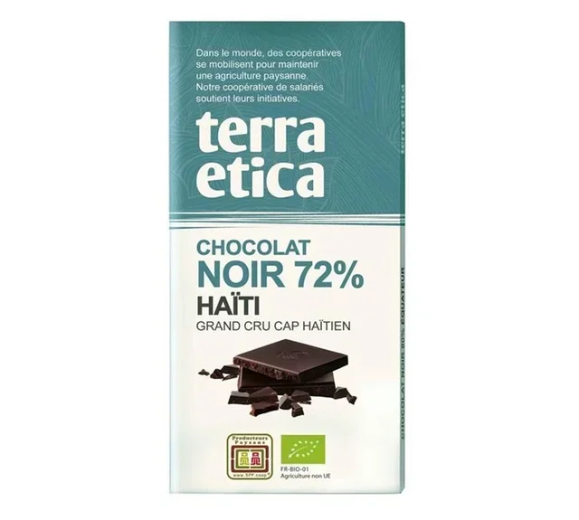 Organic Dark Chocolate 72% Haiti - 100g - TERRA ETICA